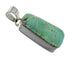 Genuine Sterling Silver And Turquoise Inlay Southwestern Pendant WX58512
